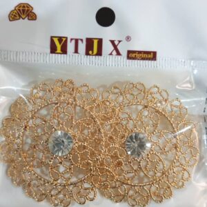 YTJX Original Gold Filigree Crystal Jewelry Set
